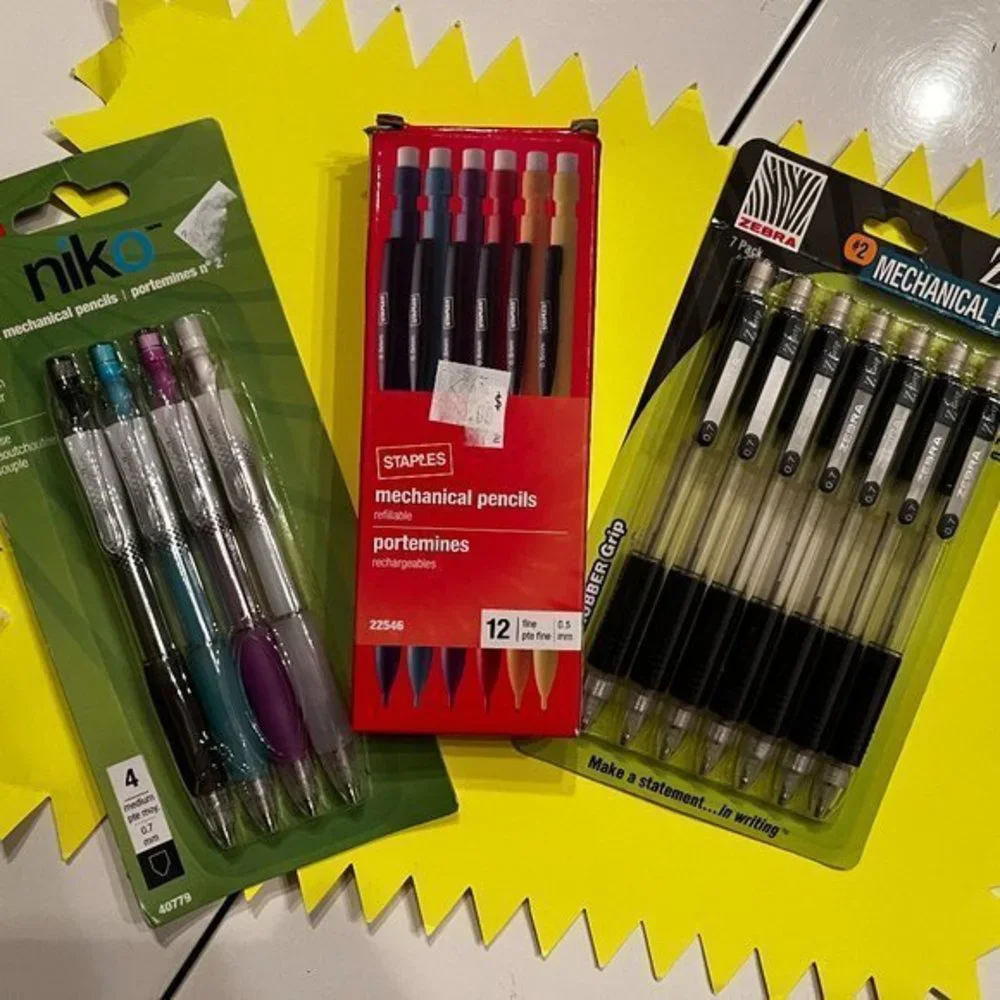 Mechanical‎ Pencils – 3 Sets for a total of 23 Pencils (new)